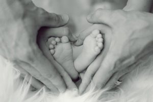 Baby Feet Father Mother Small Child Ten Baby Feet